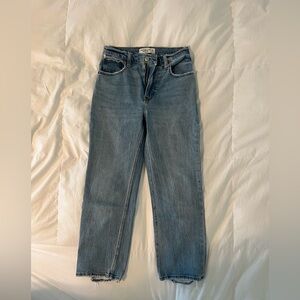 Abercrombie & Fitch Blue Straight Leg Jeans